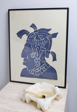 Load image into Gallery viewer, 60&#39;s Mayan Aztec Temple Rubbing - P. Argaez
