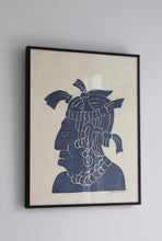 Load image into Gallery viewer, 60&#39;s Mayan Aztec Temple Rubbing - P. Argaez
